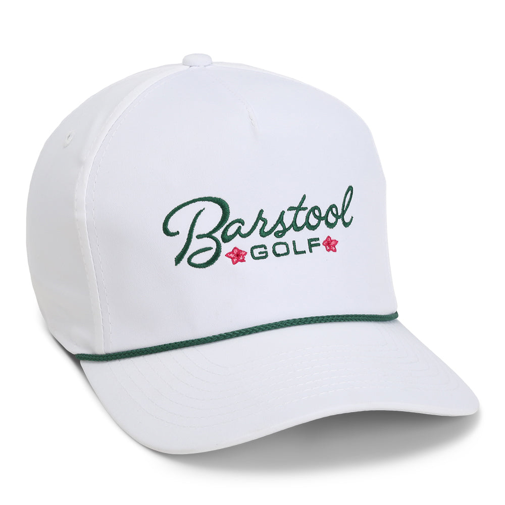 Barstool Golf Flowers Imperial Rope Hat-Hats-Fore Play-White-Barstool Sports