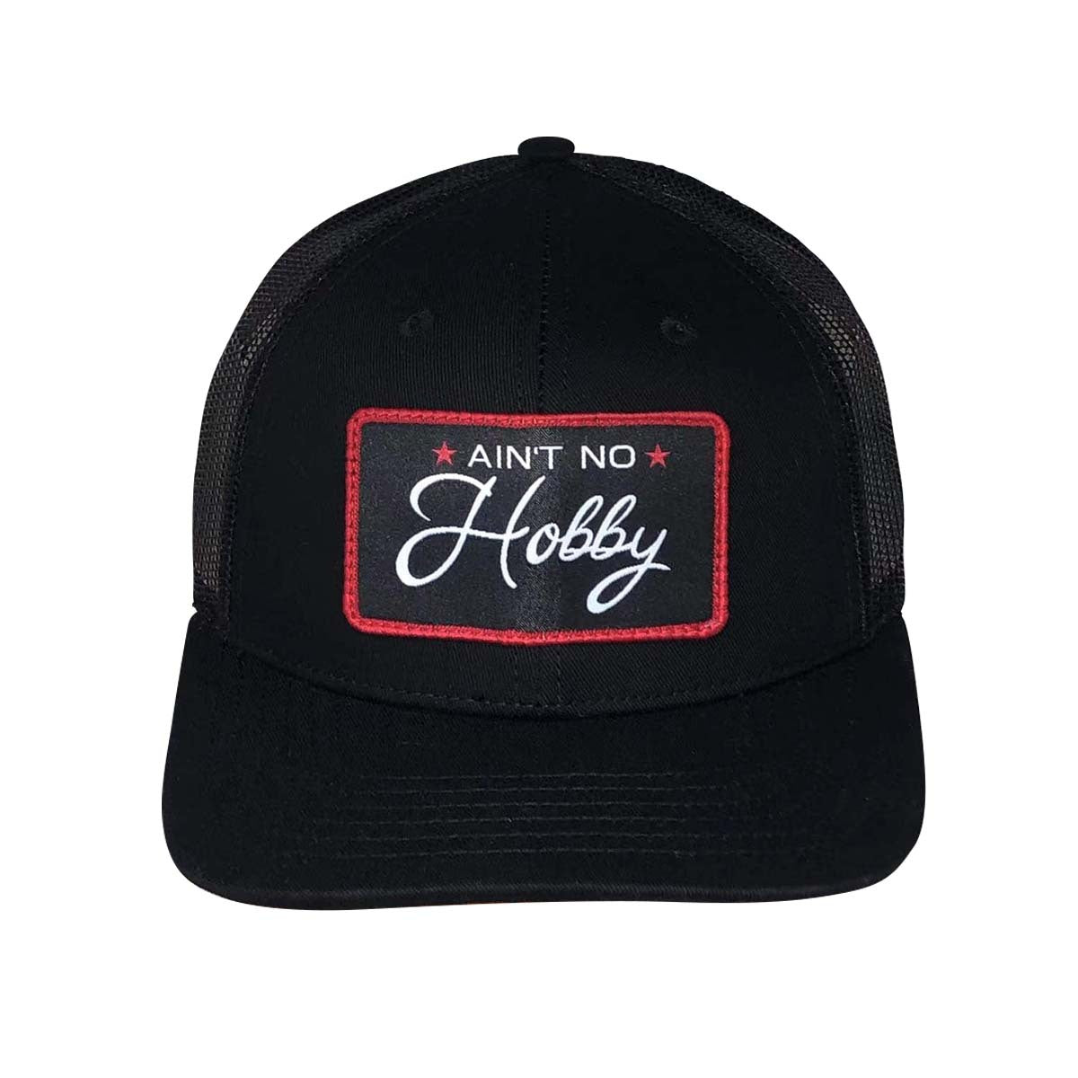 Barstool Golf Ain't No Hobby Patch Trucker Hat-Hats-Fore Play-Black-One Size-Barstool Sports