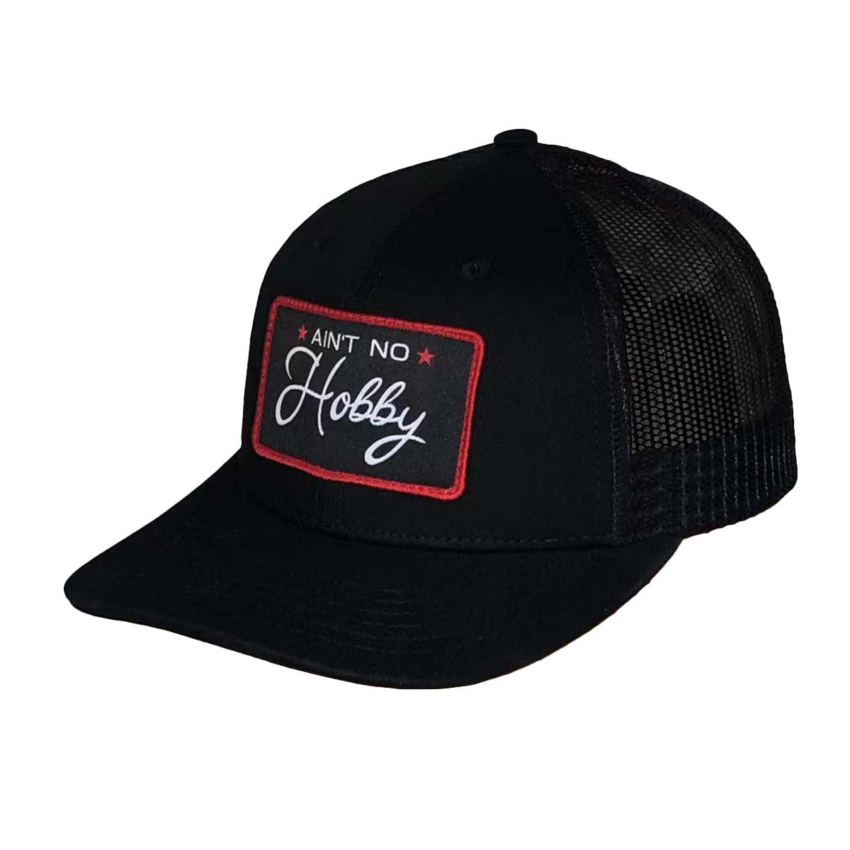 Barstool Golf Ain't No Hobby Patch Trucker Hat-Hats-Fore Play-Black-One Size-Barstool Sports