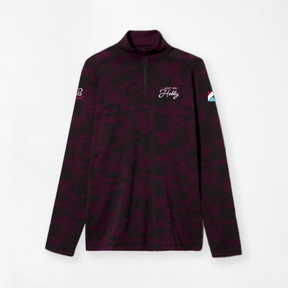 UNRL x Ain't No Hobby Camo Knit Quarter Zip-Hoodies & Sweatshirts-Fore Play-Barstool Sports