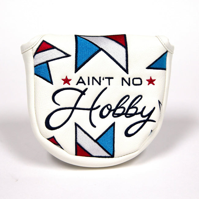 Barstool Golf Ain't No Hobby Mallet Putter Cover-Golf Accessories-Fore Play-White-One Size-Barstool Sports