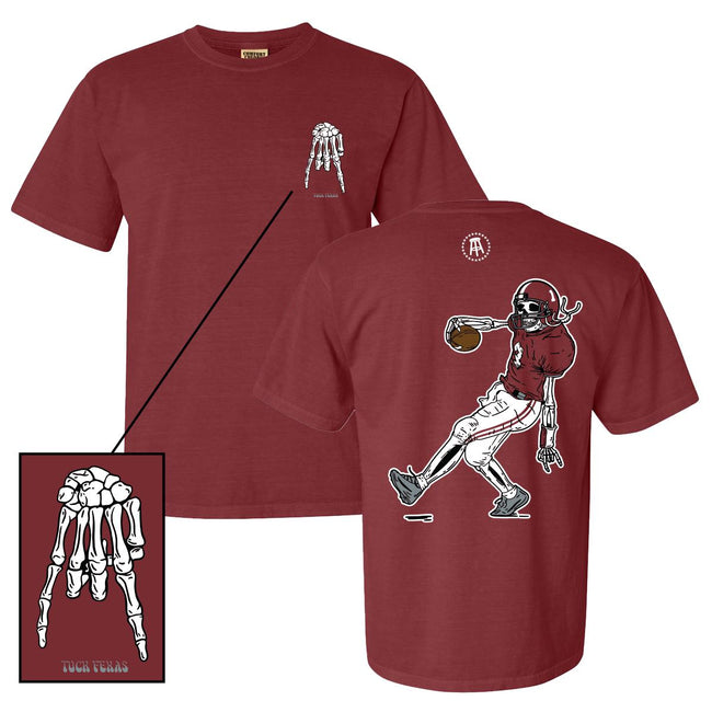 Tuck Fexas Tee-T-Shirts-Barstool U-Crimson/White-S-Barstool Sports