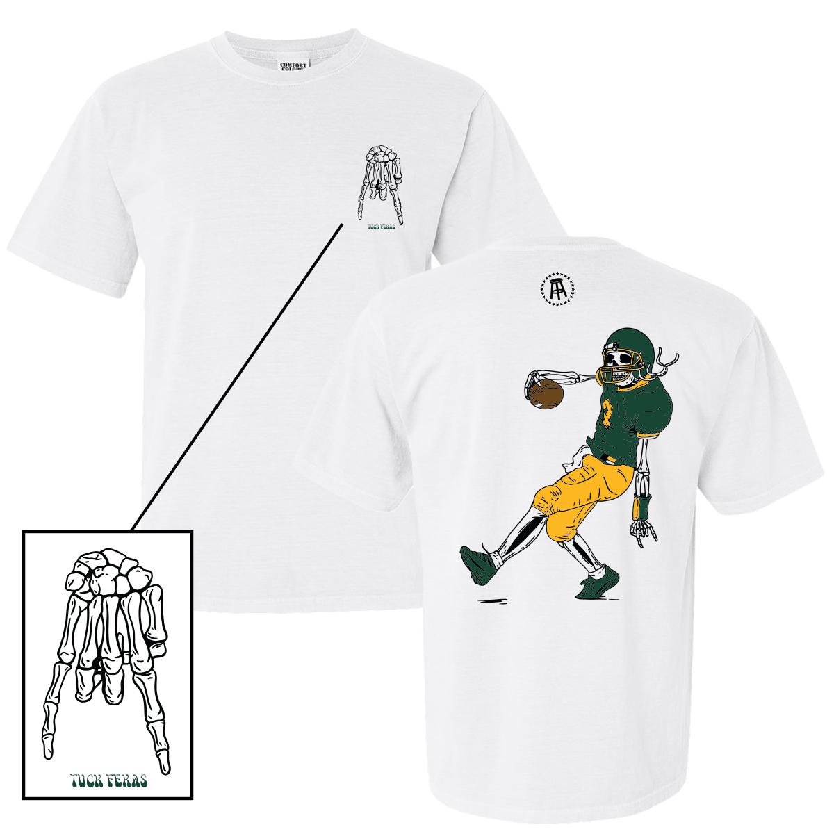 Tuck Fexas Tee-T-Shirts-Barstool U-White/Green-S-Barstool Sports