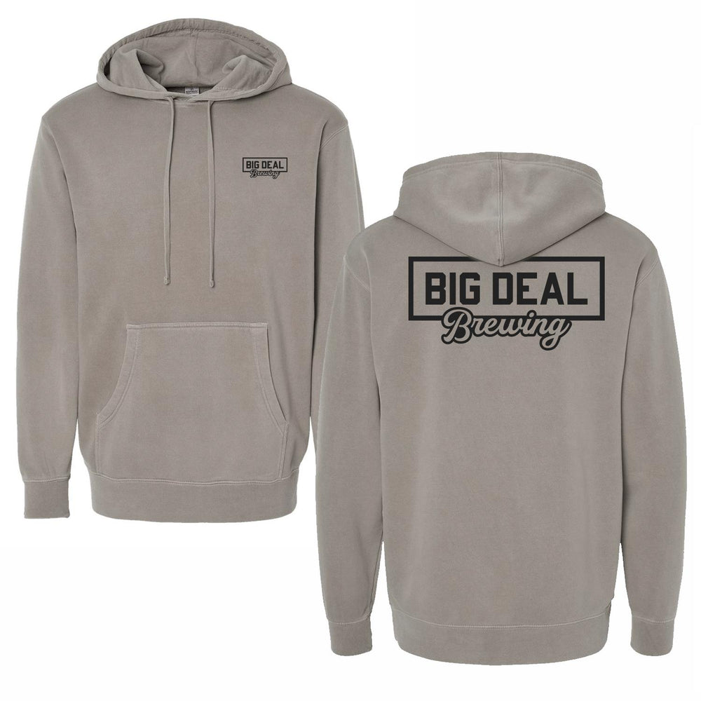 Big Deal Brewing Pigment Dyed Hoodie-Hoodies & Sweatshirts-Big Deal Brewing-Grey-S-Barstool Sports