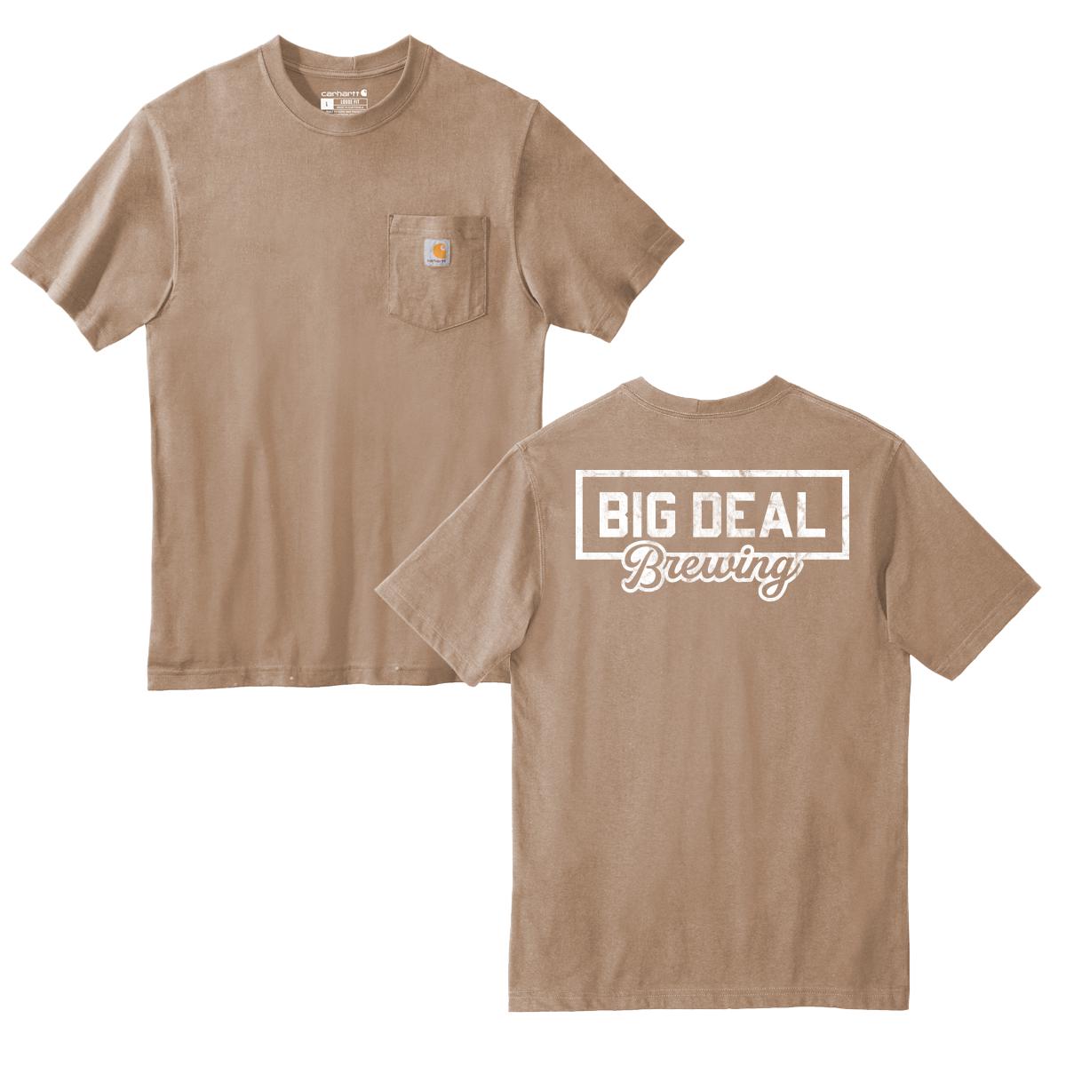 Big Deal Brewing Premium Pocket Tee-T-Shirts-Big Deal Brewing-Tan-S-Barstool Sports