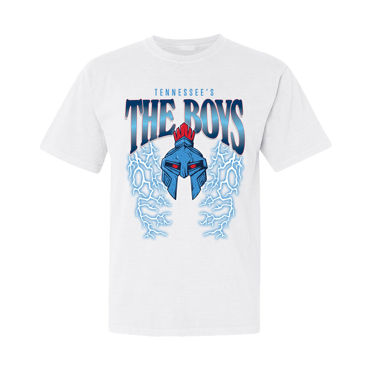 The Boys TN Lightning Tee-T-Shirts-Bussin With The Boys-White-S-Barstool Sports