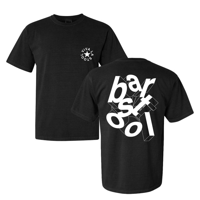 Barstool Sports 3D Graphic Tee-T-Shirts-Barstool Sports-Black-S-Barstool Sports