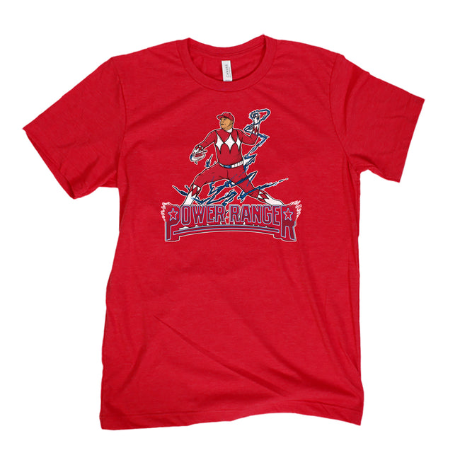PHI Power Ranger Tee-T-Shirts-Barstool Sports-Red-S-Barstool Sports