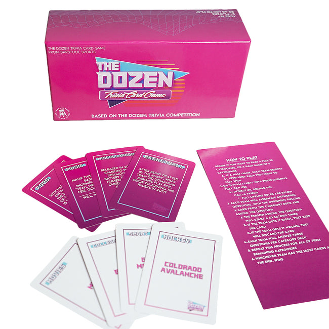 The Dozen Trivia Card Game-Accessories-The Dozen-One Size-Barstool Sports