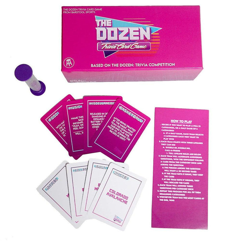The Dozen Trivia Card Game The Dozen Accessories, Clothing & Merch Barstool Sports