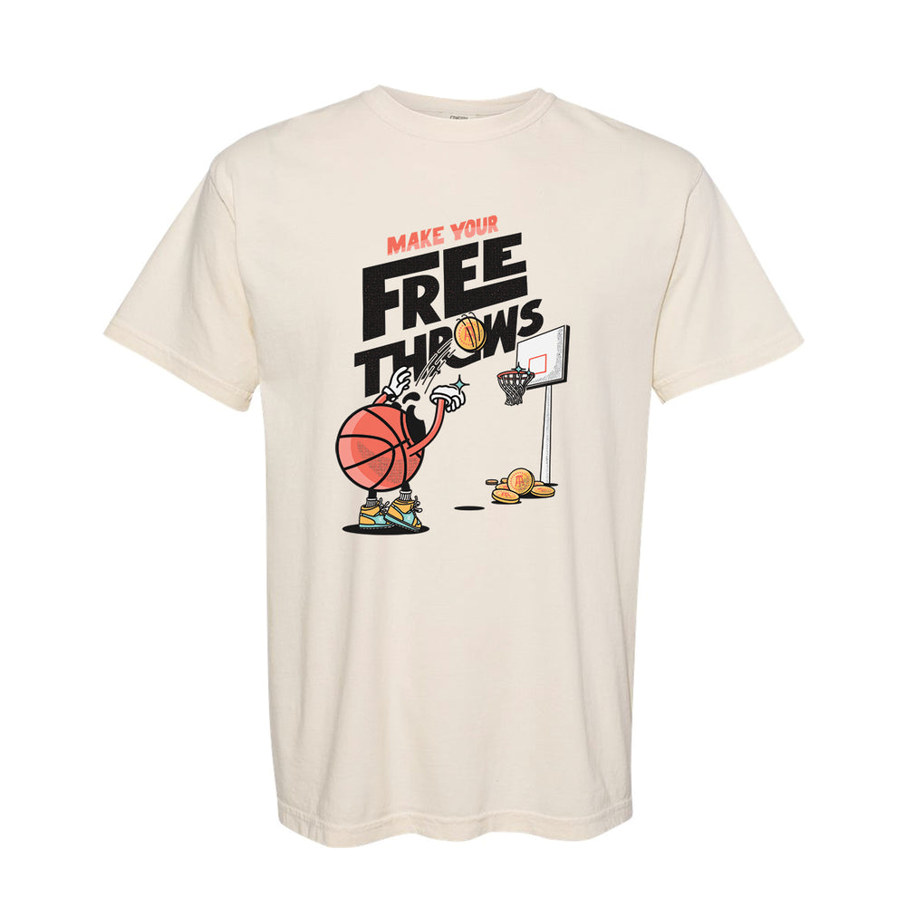 Make Your Free Throws Graphic Tee-T-Shirts-Pardon My Take-Ivory-S-Barstool Sports