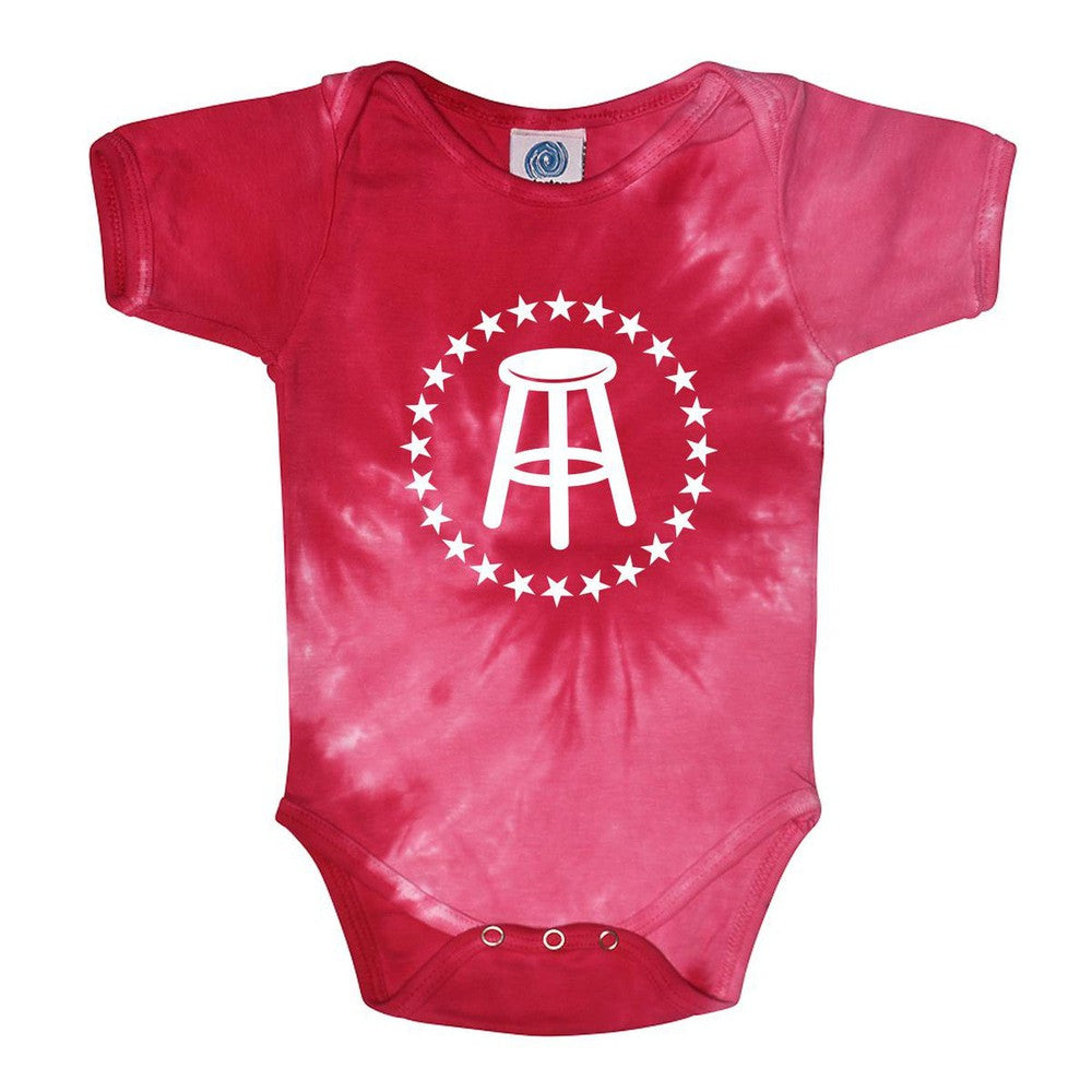 Barstool Tie Dye Onesie-Kids Apparel-Barstool Sports-Pink-6M-Barstool Sports