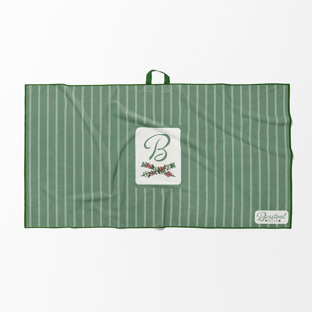 Barstool Golf Striped Flowers Golf Towel Fore Play Golf Accessories
