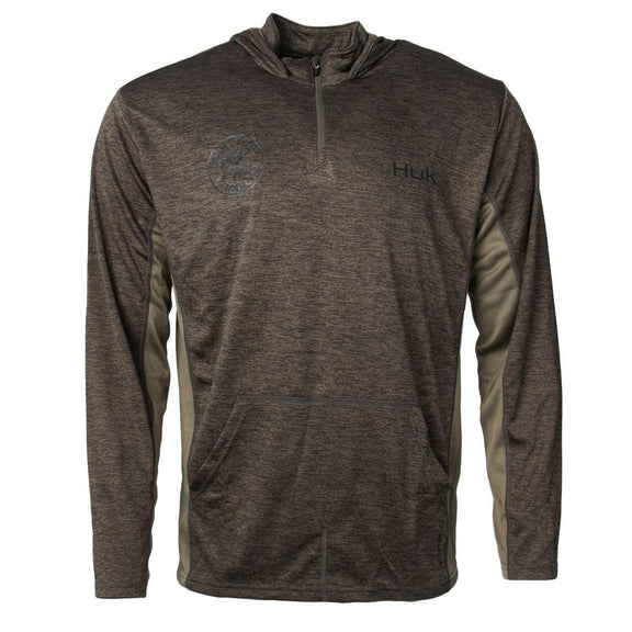 Huk x Barstool Outdoors Quarter Zip II-Hoodies & Sweatshirts-Barstool Outdoors-Camo-S-Barstool Sports