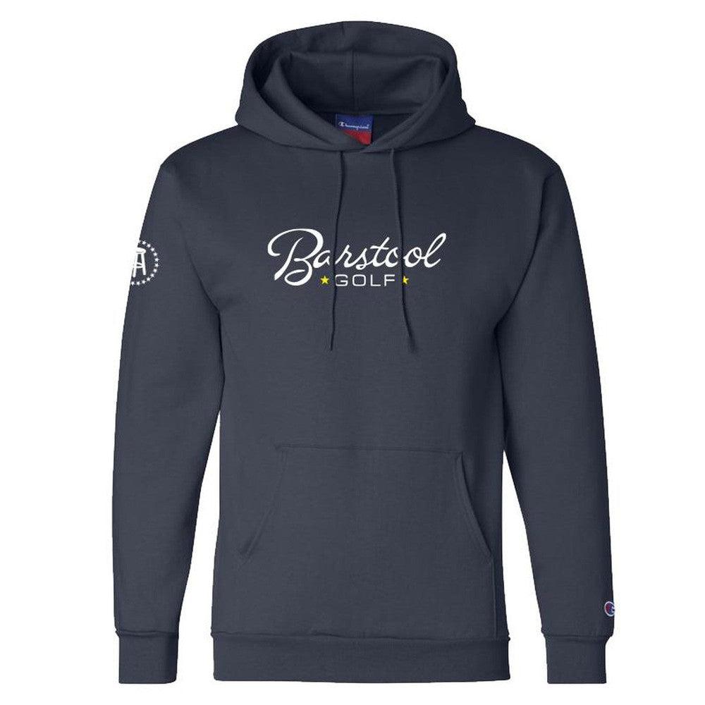 Barstool Golf Hoodie-Hoodies & Sweatshirts-Fore Play-Navy-S-Barstool Sports