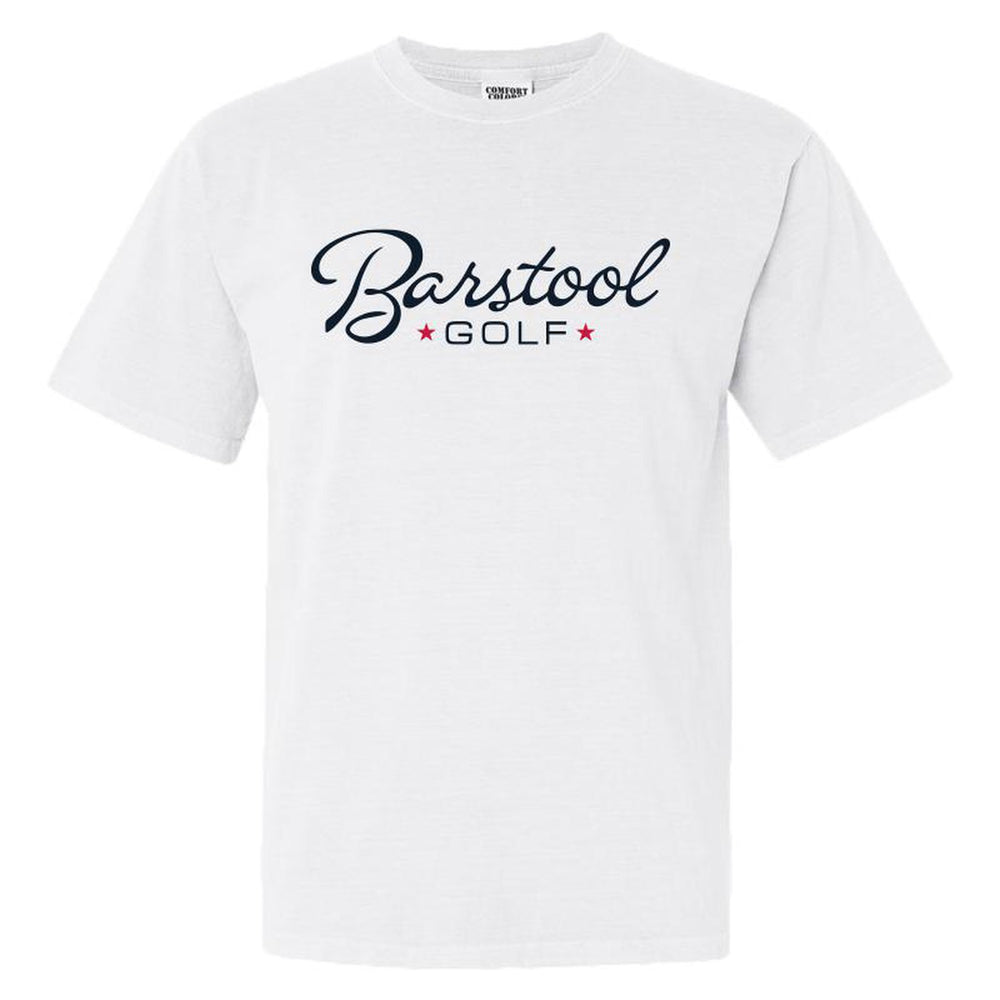 Barstool Golf USA II Tee-T-Shirts-Fore Play-White-S-Barstool Sports