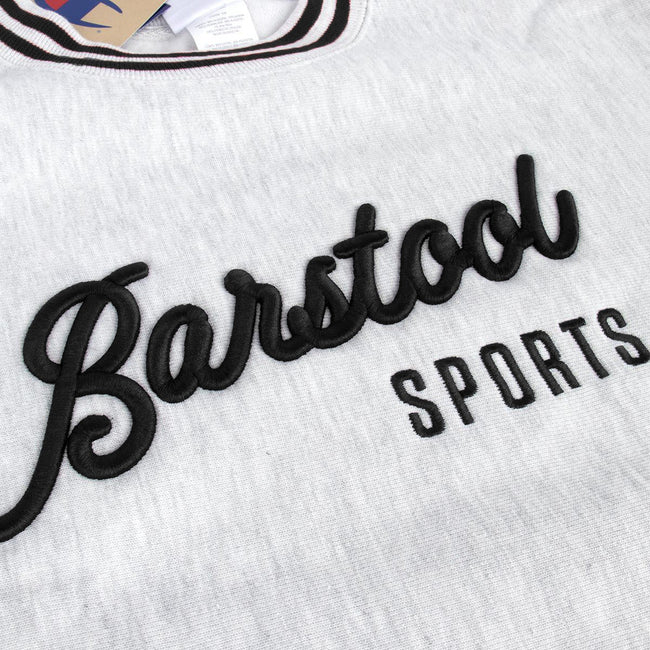 Barstool Sports Ribbed Champion Crewneck-Crewnecks-Barstool Sports-Barstool Sports