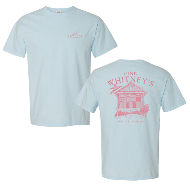 Whitney's Beach Bungalow Tee-T-Shirts-Pink Whitney-Light Blue-S-Barstool Sports