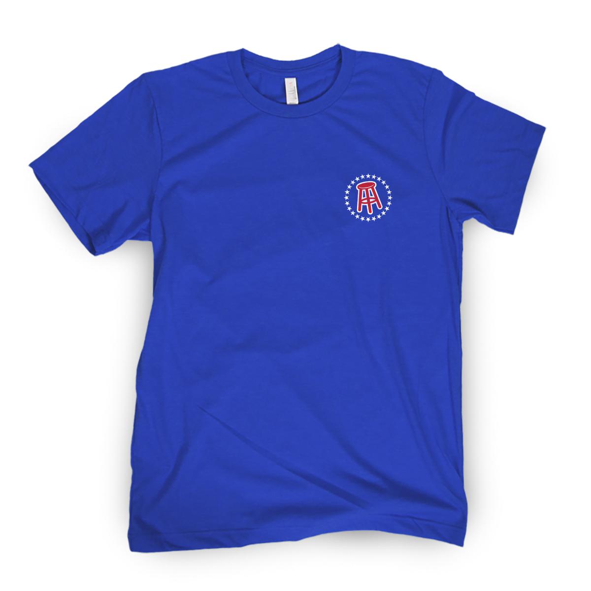 Barstool Logo Tee-T-Shirts-Barstool Sports-Blue-S-Barstool Sports