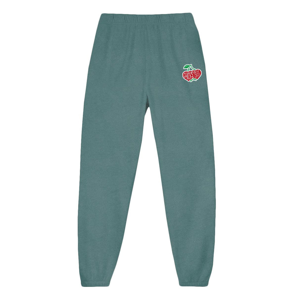 The Ria Cherry Sweatpants-Sweatpants-Chicks in the Office-Green-XS-Barstool Sports