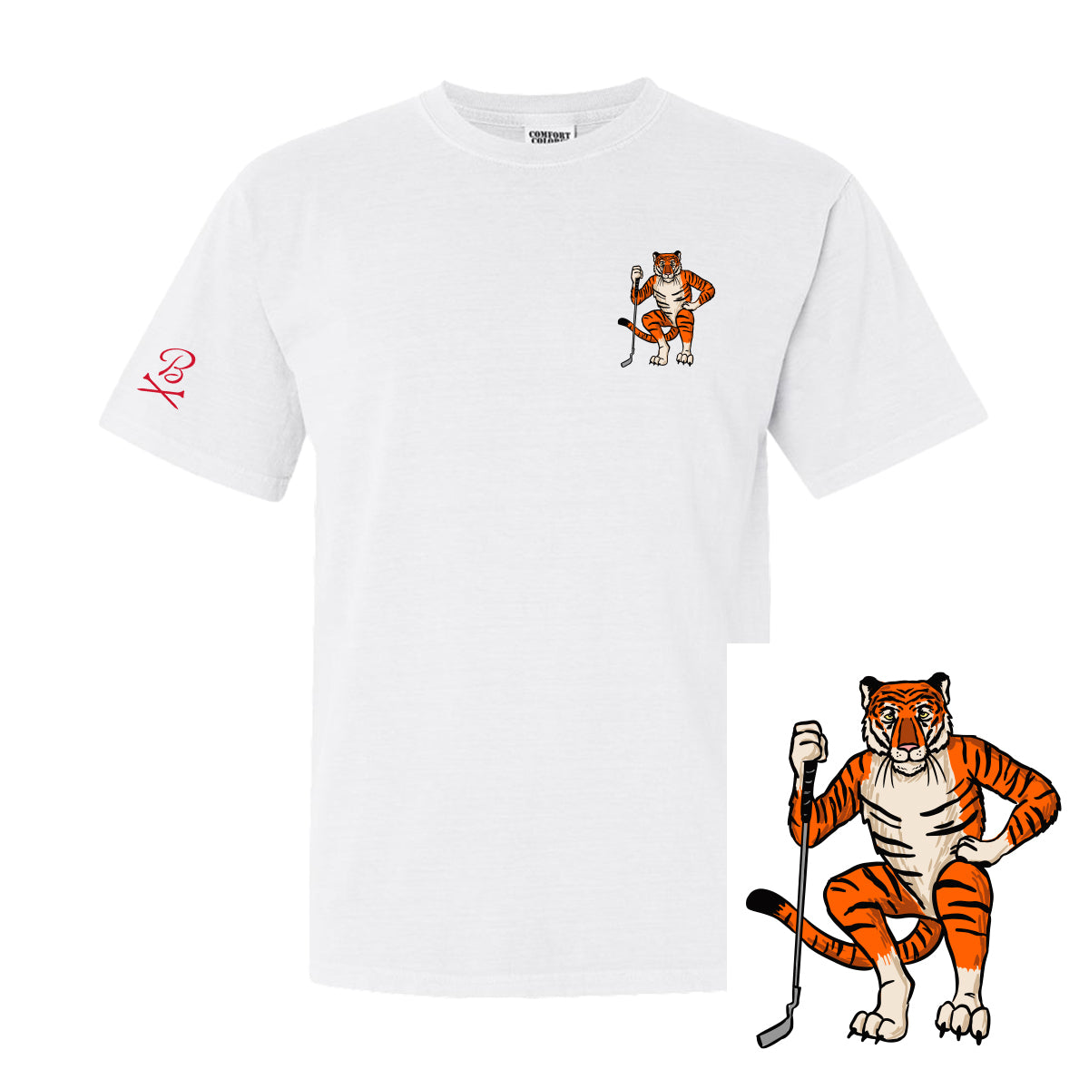 Barstool Golf Tiger Vision Tee-T-Shirts-Fore Play-White-S-Barstool Sports