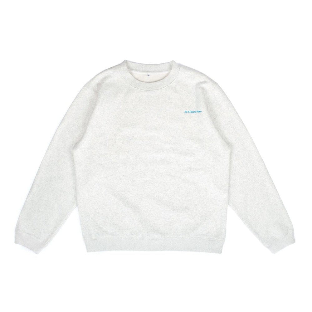Be A Decent Human Embroidered Crewneck-Crewnecks-PlanBri Uncut-Barstool Sports