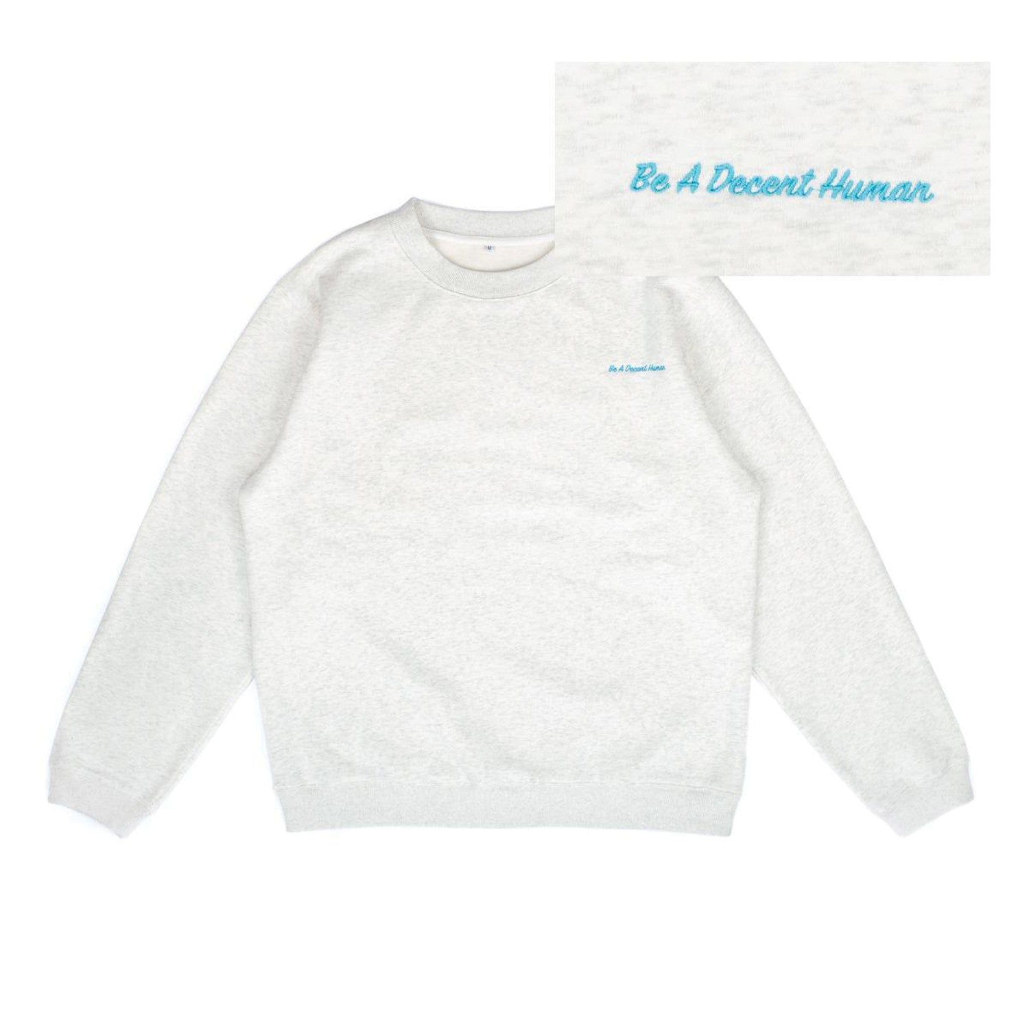 Expand Your Mind Embroidered Crew Neck Sweatshirt