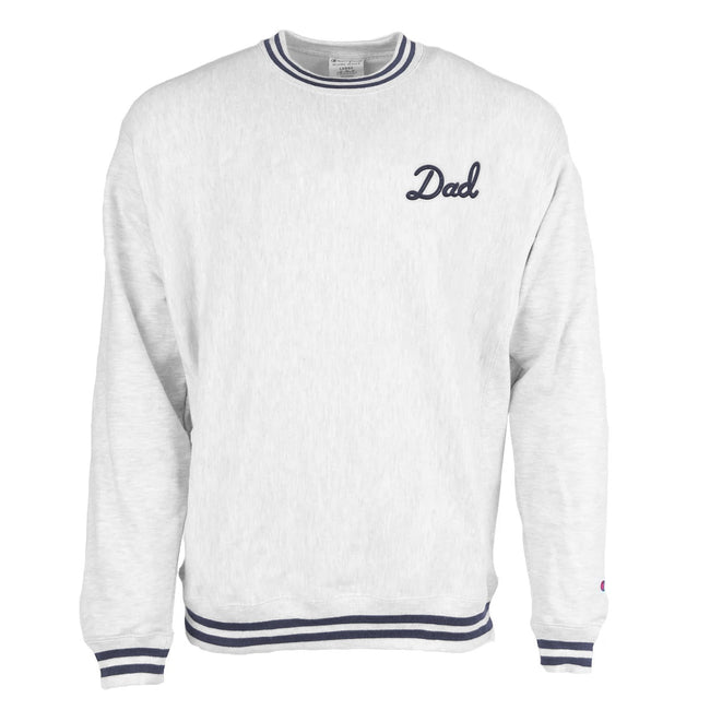 Bussin With The Boys Dad Champion Ribbed Crewneck-Crewnecks-Bussin With The Boys-Navy-S-Barstool Sports