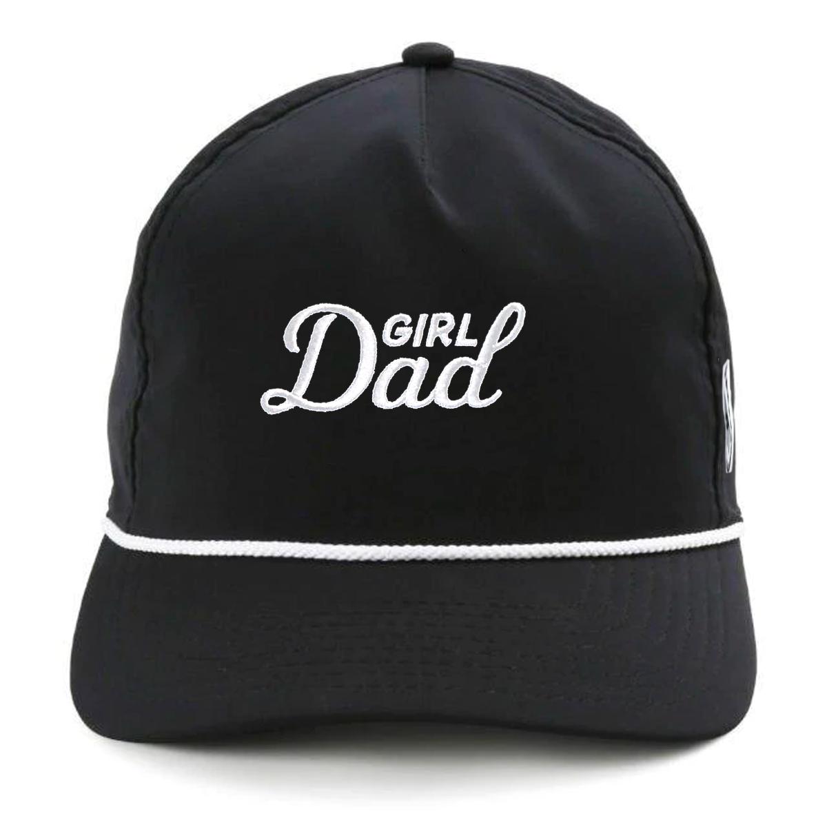 Girl Dad Imperial Rope Hat-Hats-Bussin With The Boys-Black/White-One Size-Barstool Sports