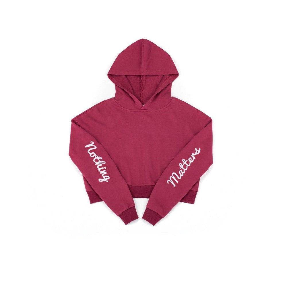 Nothing Matters Cropped Hoodie-Hoodies-PlanBri Uncut-Barstool Sports