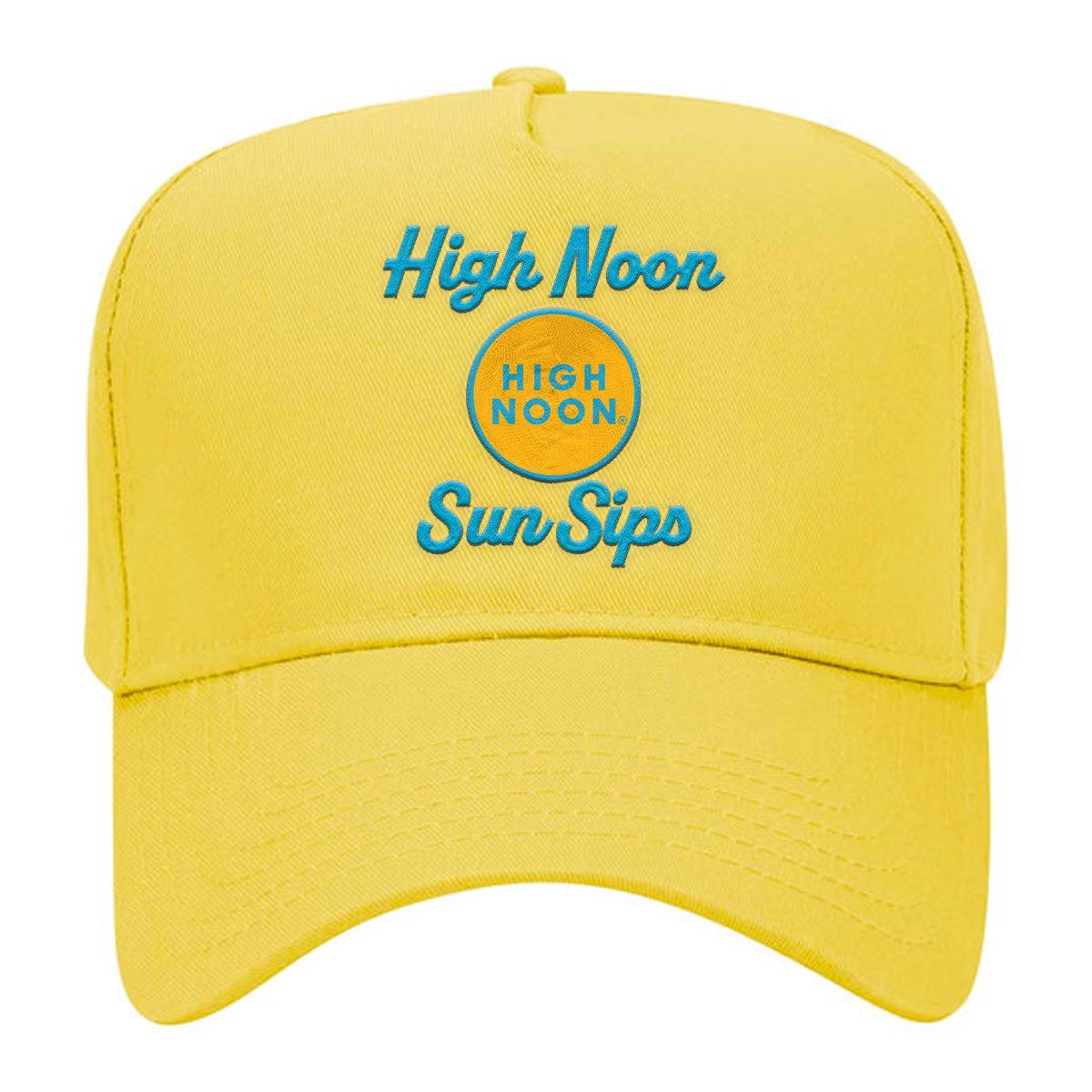 High Noon Sun Sips Snapback Hat-Hats-Nooners-Yellow-One Size-Barstool Sports