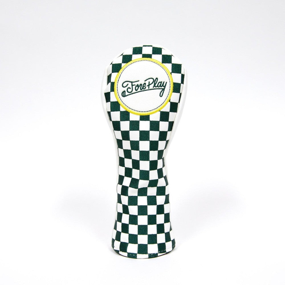 Fore Play Checkered Hybrid Headcover-Golf Accessories-Fore Play-Green-One Size-Barstool Sports