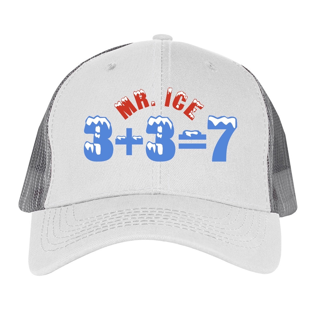 3+3=7 Trucker Hat-Hats-Barstool Sports-Grey-One Size-Barstool Sports