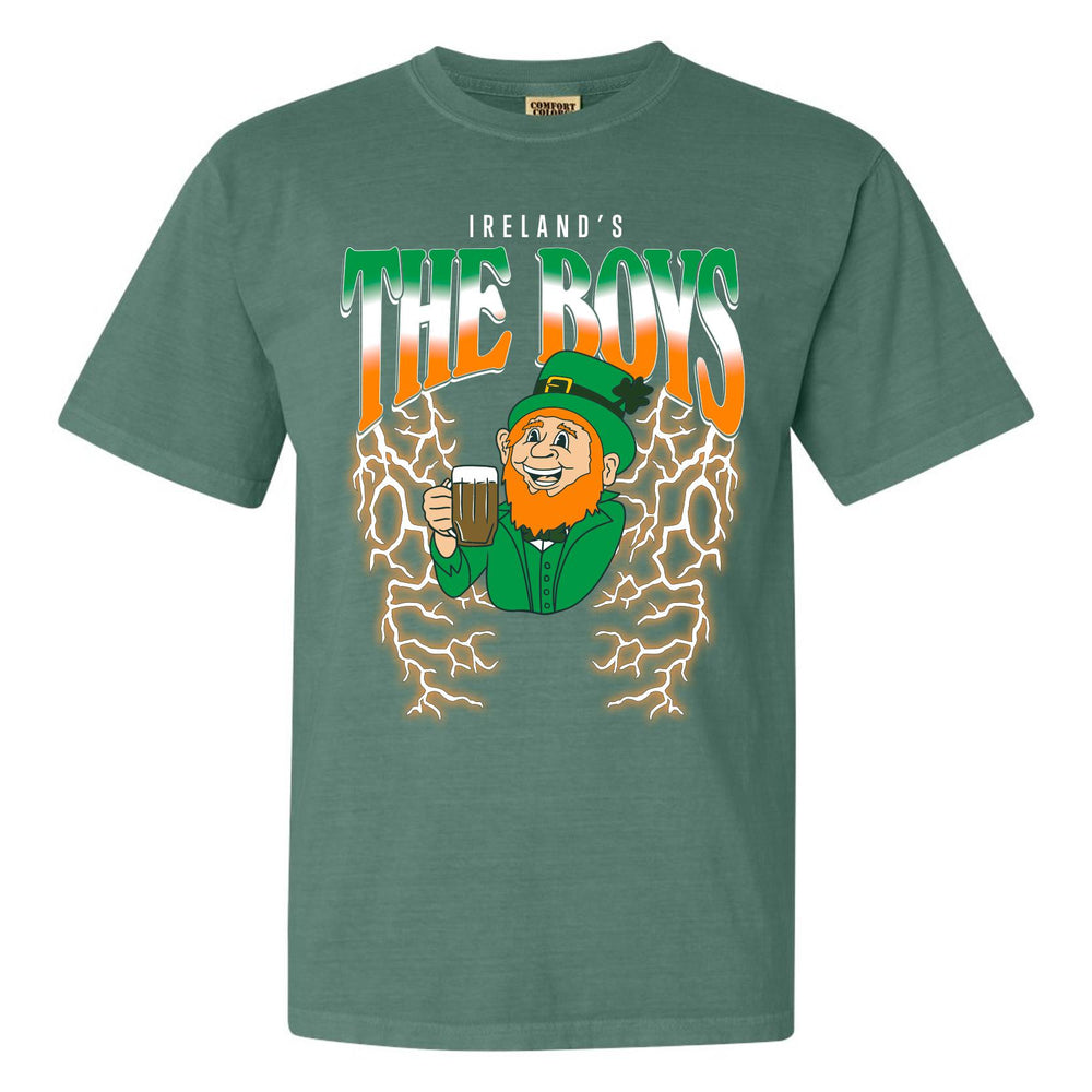 The Boys Ireland Lightning Tee-T-Shirts-Bussin With The Boys-Green-S-Barstool Sports