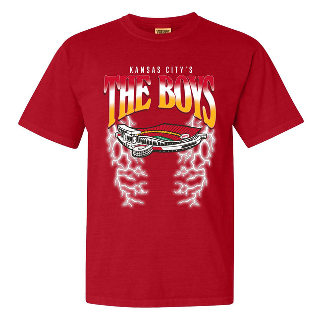 The Boys KC Lightning Tee-T-Shirts-Bussin With The Boys-Red-S-Barstool Sports