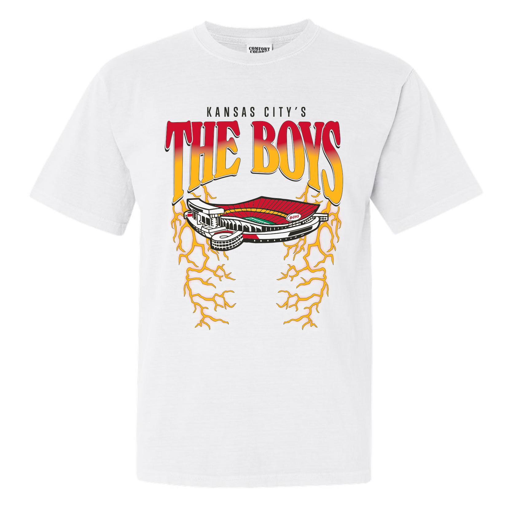 The Boys KC Lightning Tee-T-Shirts-Bussin With The Boys-White-S-Barstool Sports