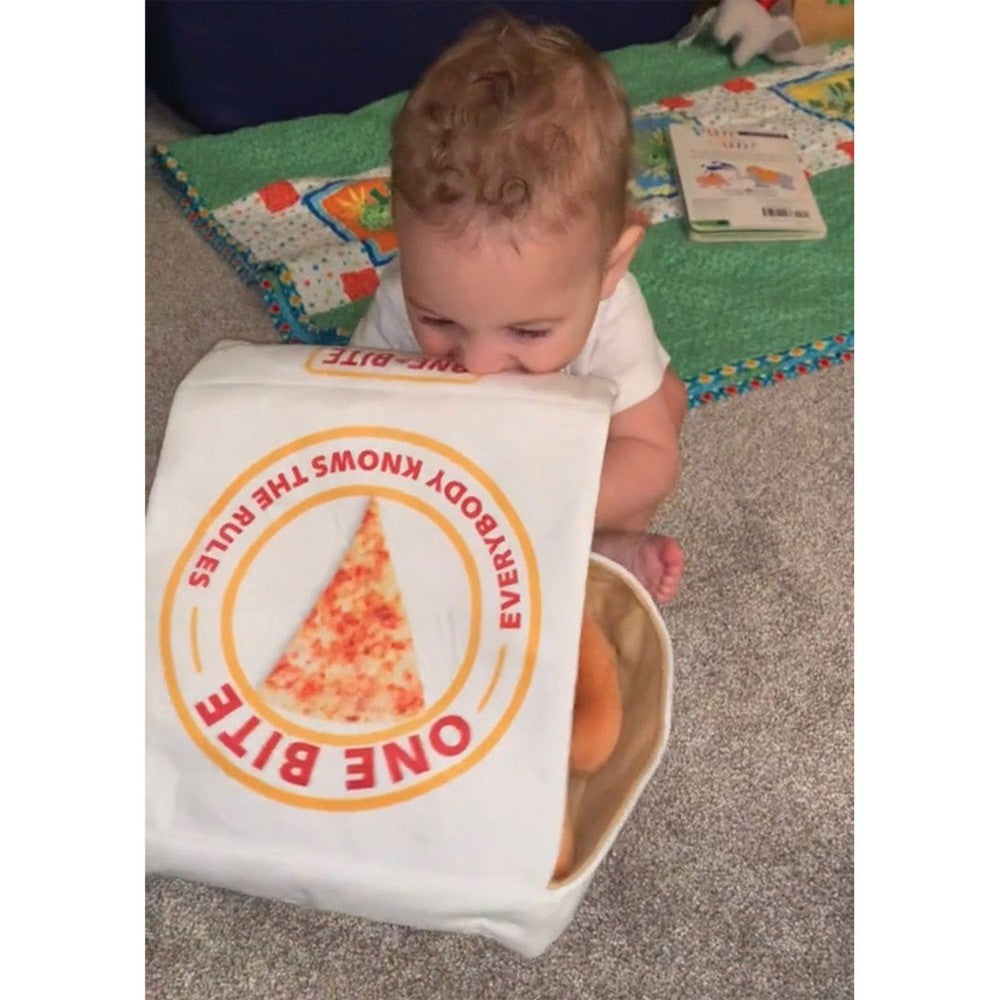 One Bite Kids Plush Pizza Box 4 Slice-Kids Accessories-One Bite-One Size-Red-Barstool Sports