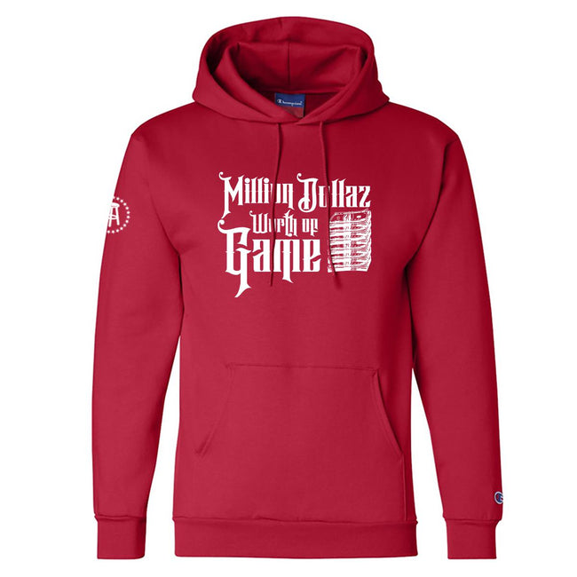 Million Dollaz Worth of Game Stacks Hoodie-Hoodies & Sweatshirts-Million Dollaz Worth of Game-Red-S-Barstool Sports