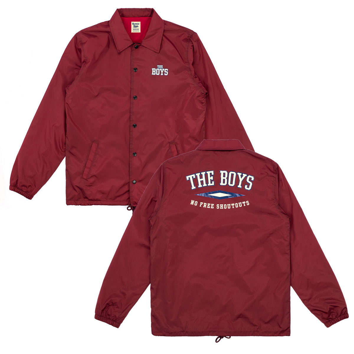 The Boys Coaches Jacket-Jackets-Bussin With The Boys-Maroon-S-Barstool Sports