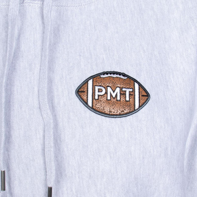 Pardon My Take Football Patch Premium Hoodie-Hoodies & Sweatshirts-Pardon My Take-Barstool Sports
