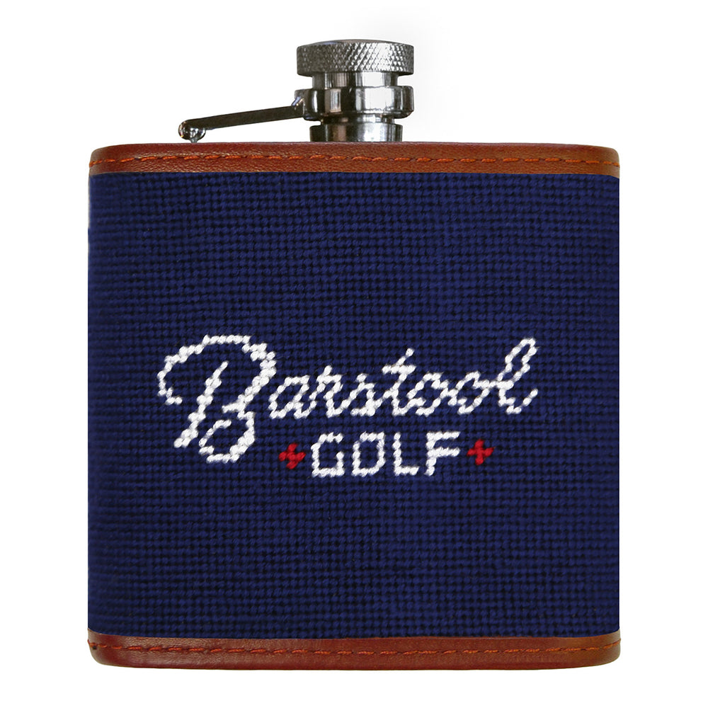 Smathers & Branson x Barstool Golf Crossed Tees Flask-Drinkware-Fore Play-Navy-One Size-Barstool Sports