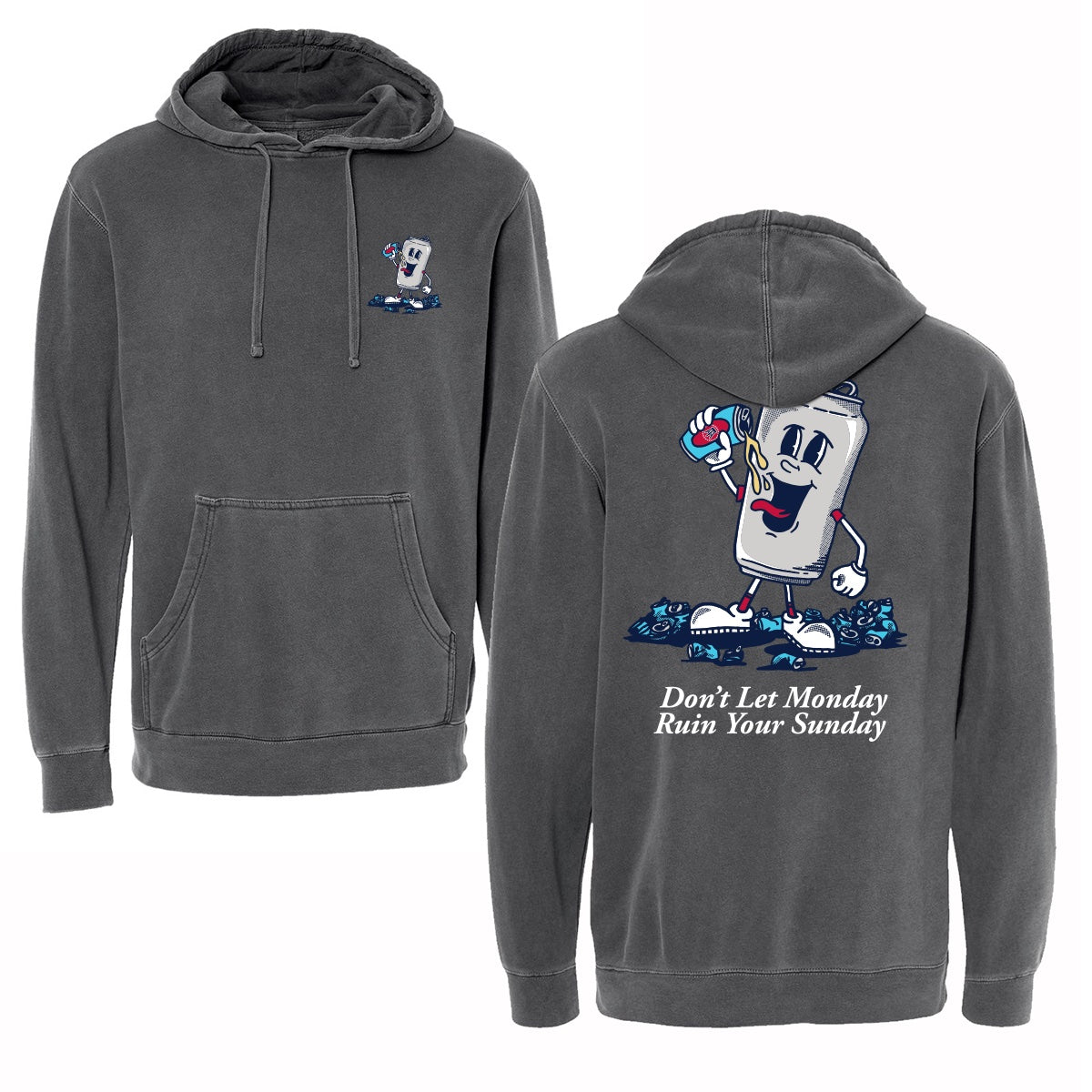 Don't Let Monday Ruin Your Sunday Graphic Hoodie-Hoodies & Sweatshirts-Barstool Sports-Black-S-Barstool Sports