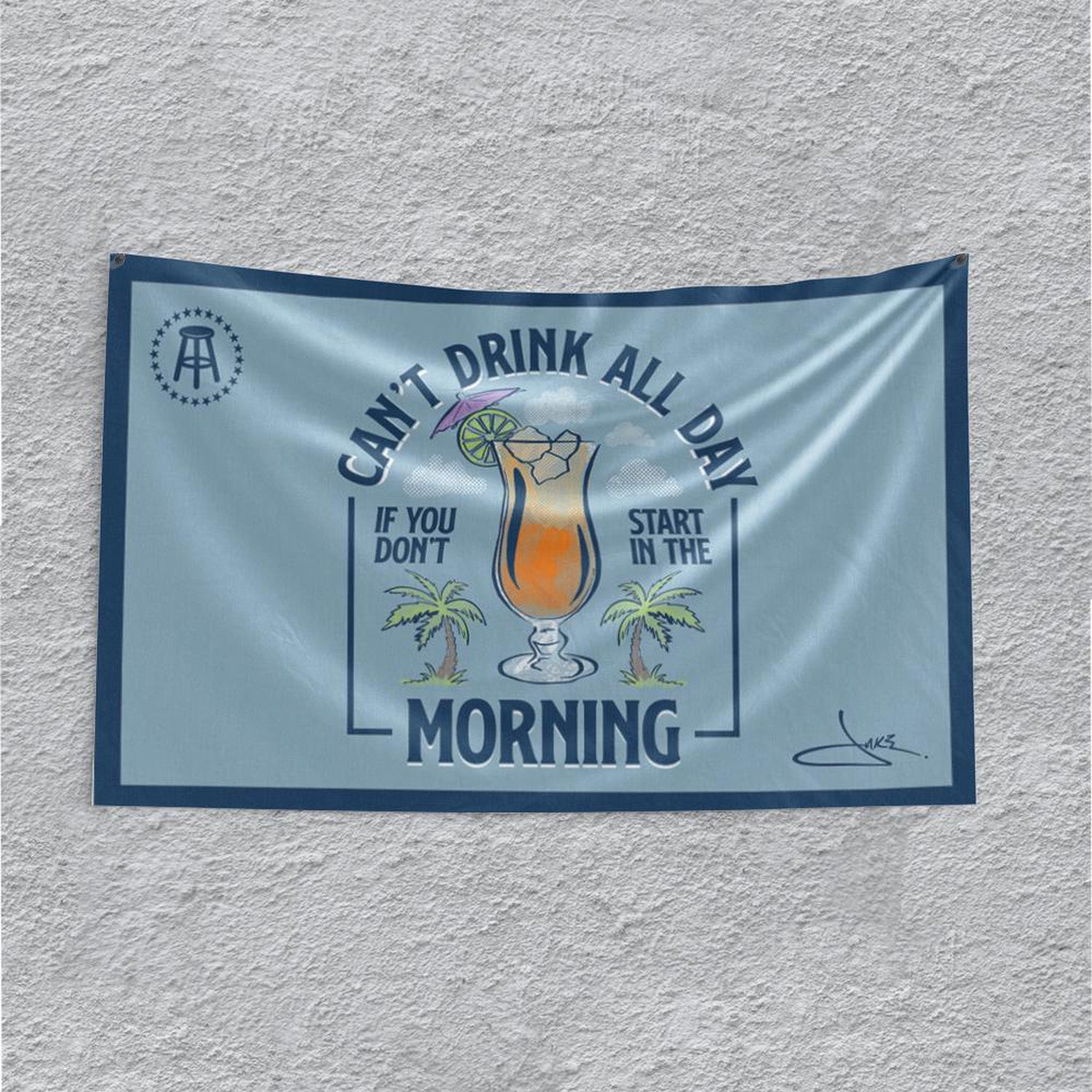 Morning Flag-Flags-Barstool Sports-One Size-Light Blue-Barstool Sports