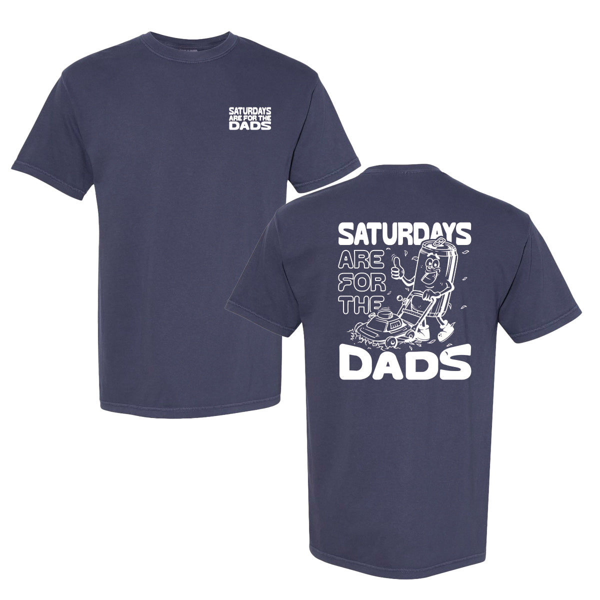 Saturdays Are For The Dads Mow Tee II-T-Shirts-SAFTB-Navy-S-Barstool Sports
