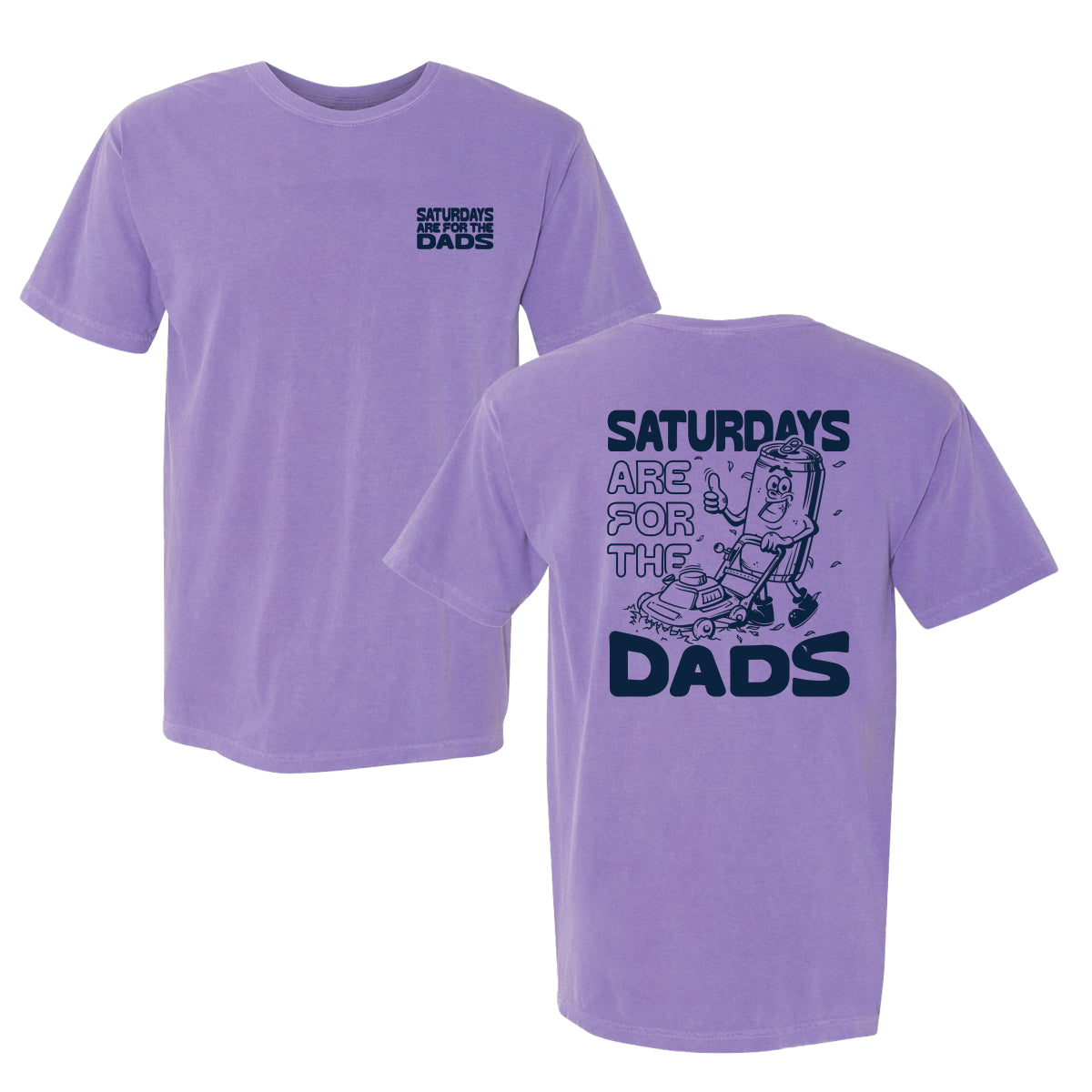 Saturdays Are For The Dads Mow Tee II-T-Shirts-SAFTB-Purple-S-Barstool Sports