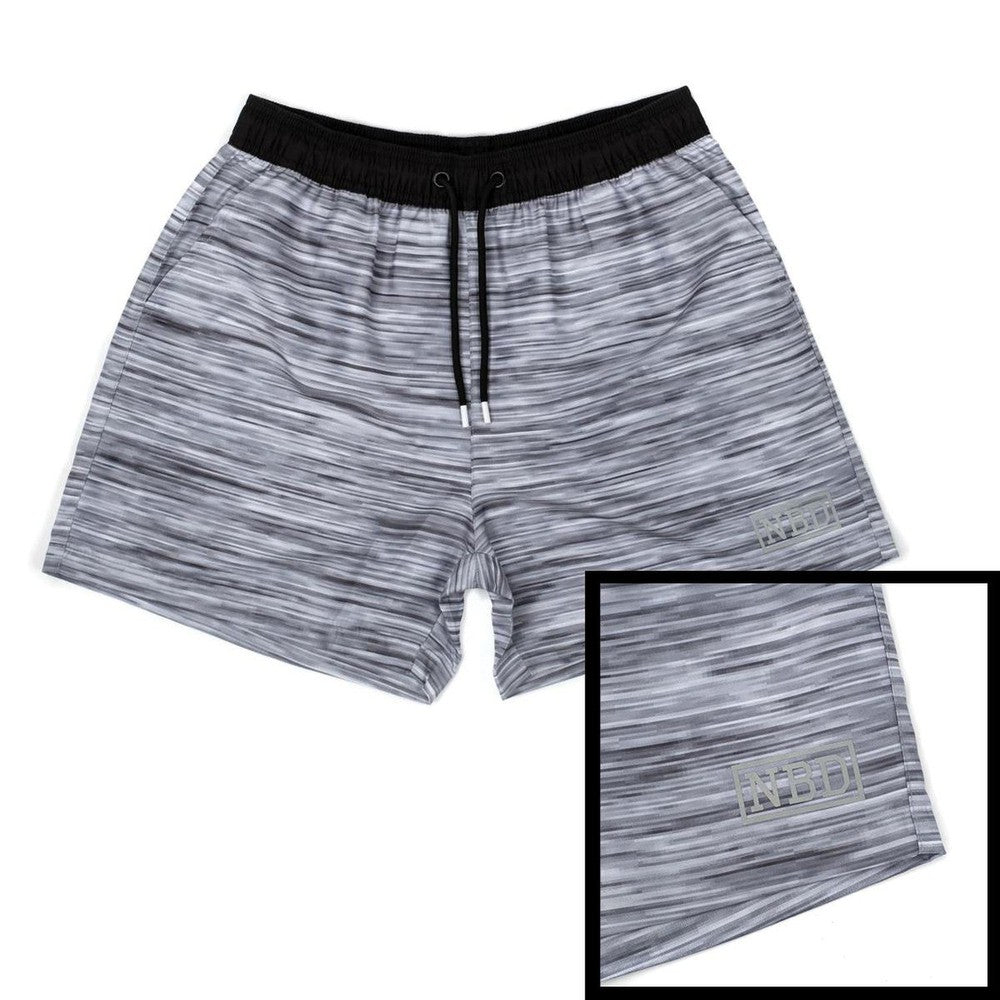 NBD Grey Swim Trunks Spittin Chiclets Swimwear, Clothing & Merch