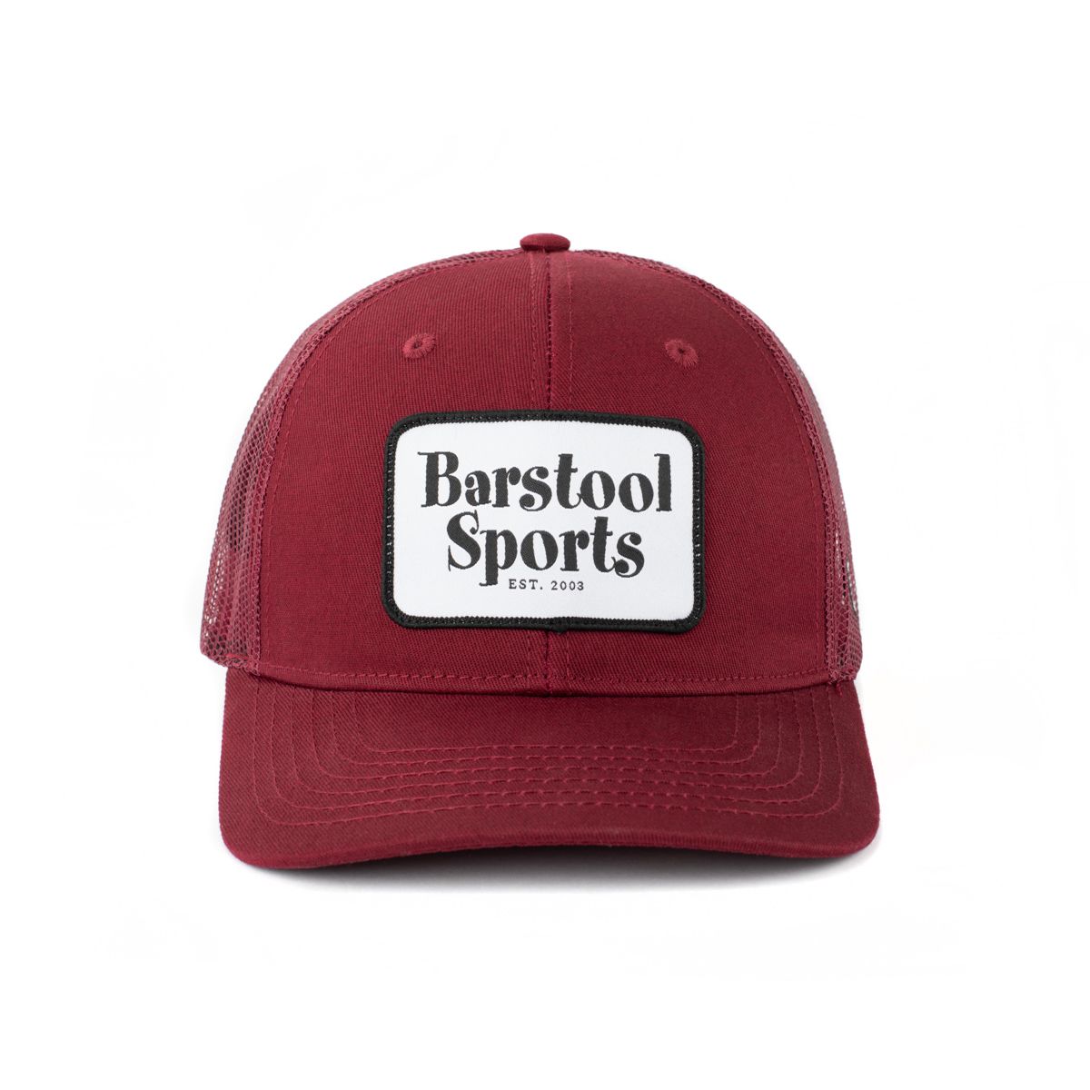 Barstool Sports Common Man Trucker Hat-Hats-Barstool Sports-Maroon-One Size-Barstool Sports
