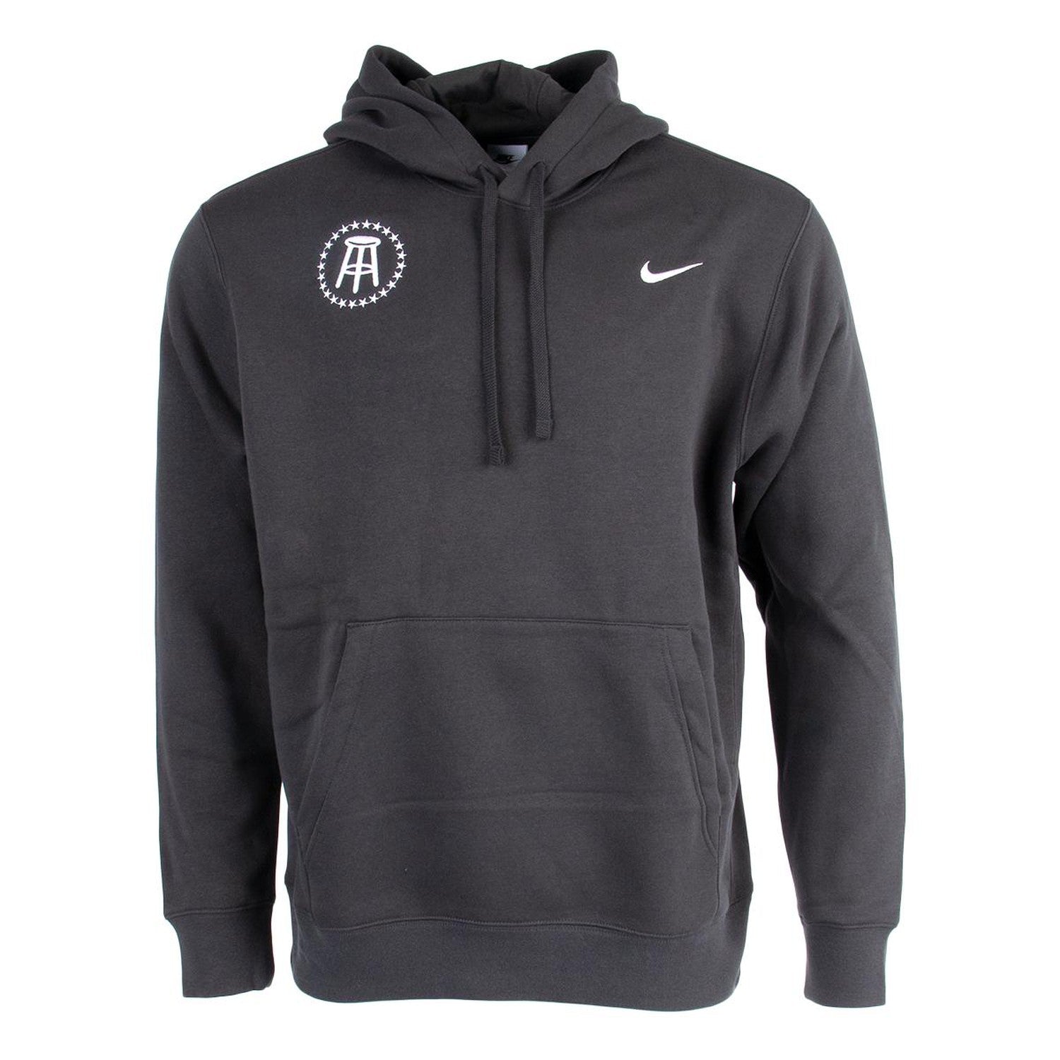 Barstool Nike Men's Sportswear Club Fleece Pullover Hoodie-Hoodies & Sweatshirts-Barstool Sports-Charcoal-S-Barstool Sports