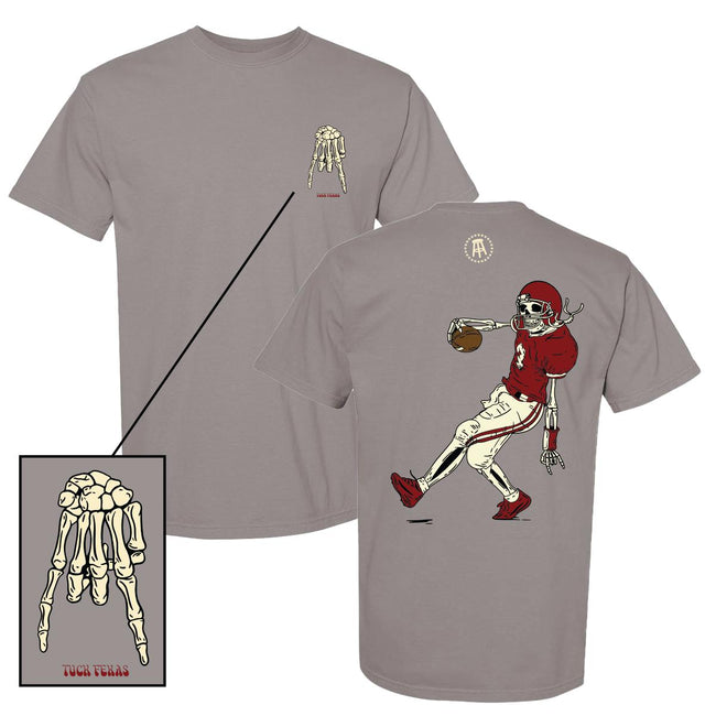 Tuck Fexas Tee-T-Shirts-Barstool U-Grey/Crimson-S-Barstool Sports