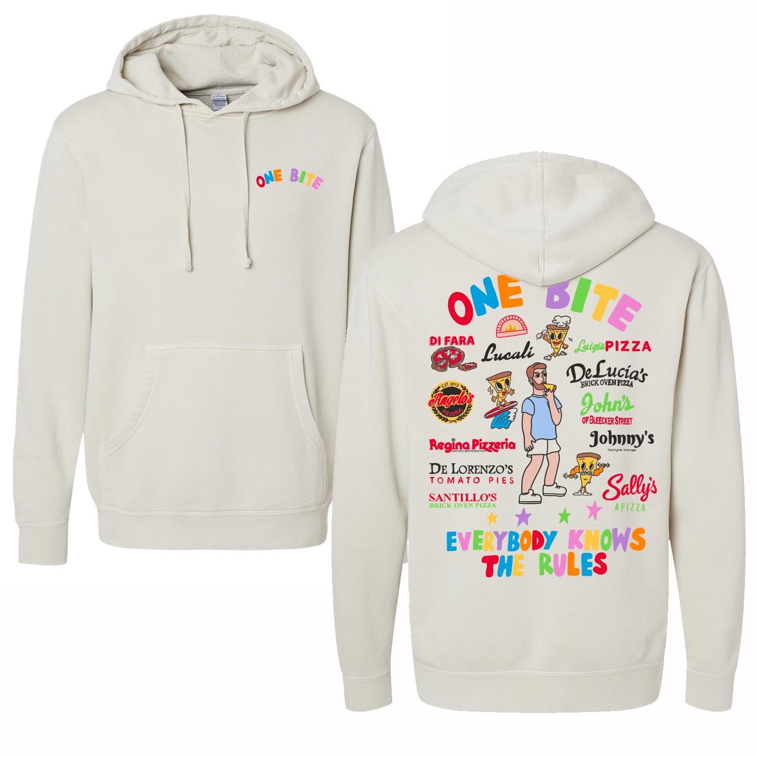 One Bite Graphic Hoodie-Hoodies & Sweatshirts-One Bite-Cream-S-Barstool Sports